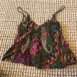Zara green funky cami